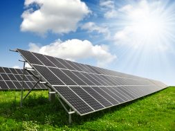 Solar,Energy,Panels,Against,Sunny,Sky