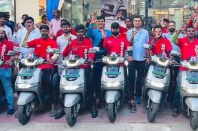 TVS partners Zomato to deploy over 10,000 iQube electric scooters