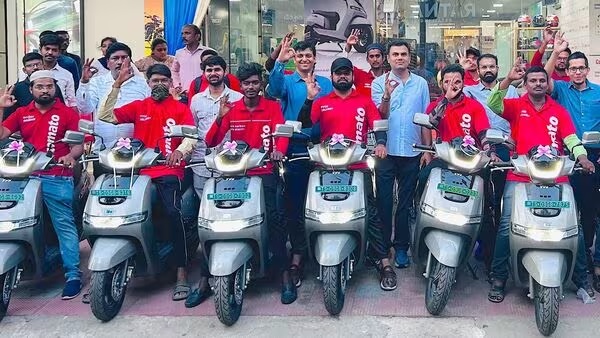 TVS partners Zomato to deploy over 10,000 iQube electric scooters